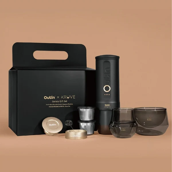 OutIn Nano × KRUVE Barista Gift Set (Black & Gold)